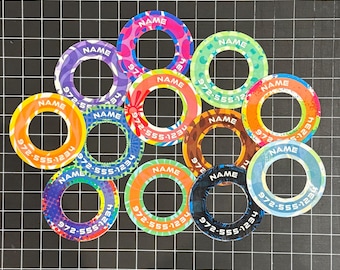 Disc Golf Labels - COLOR Designer Series MINI-SIZED - Personalized