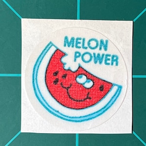 Wassermelone - Melone Power - Matt - Trend Scratch & Sniff Sticker - Vintage 80er Retro Sammlerstück - Sehr selten - Keine Marke