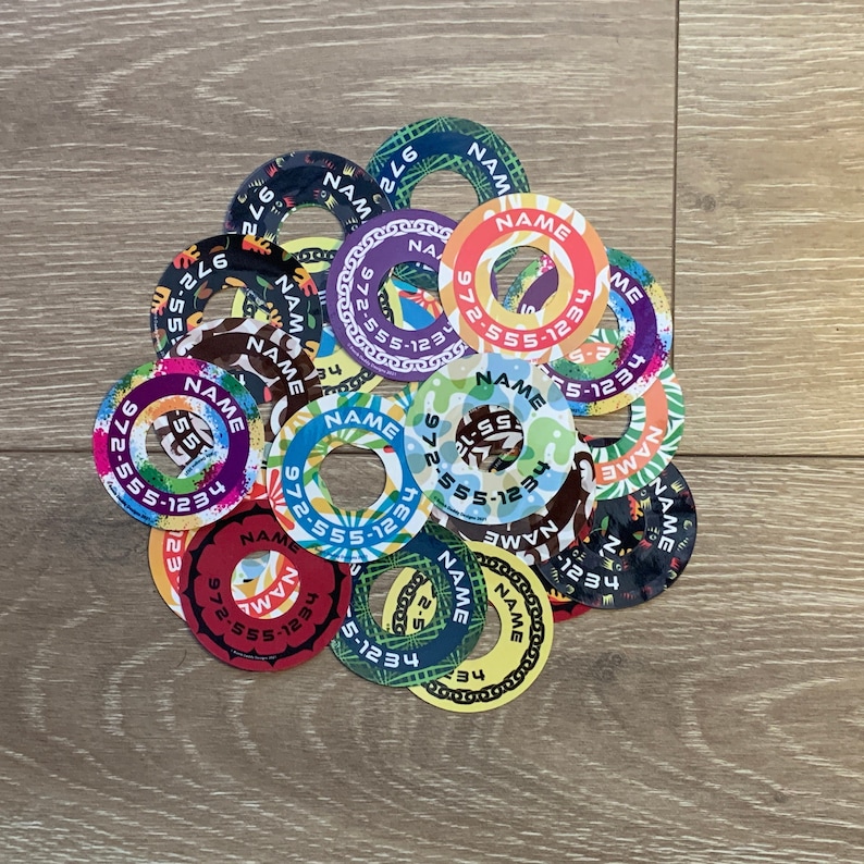 Disc Golf Labels 12 SERIES 1 Personalized Etsy