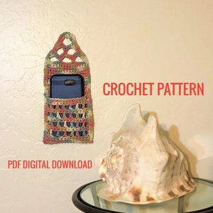 Crochet PATTERN - Hanging Cell Phone Holder PDF Digital Download