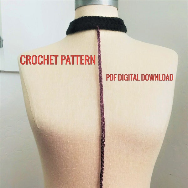 Crochet PATTERN Madame Pele Choker & Body Chain - Digital PDF Download Pattern