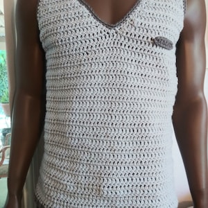 Herren Tank Top mit Brillenband HÄKELMUSTER - Herren S - 5X PDF Digital Download Datei