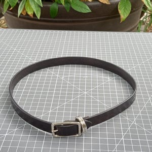Leather Choker, Leather Necklace, Handmade Necklace, Black Leather Choker Necklace,Tooled Leather, Choker style, Made in USA,
