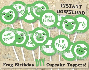 Frog Cupcakes | Etsy