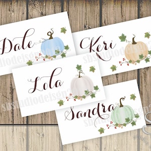Thanksgiving place cards, printable place card, DIY printable