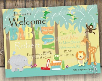 Jungle Baby Shower Invitation