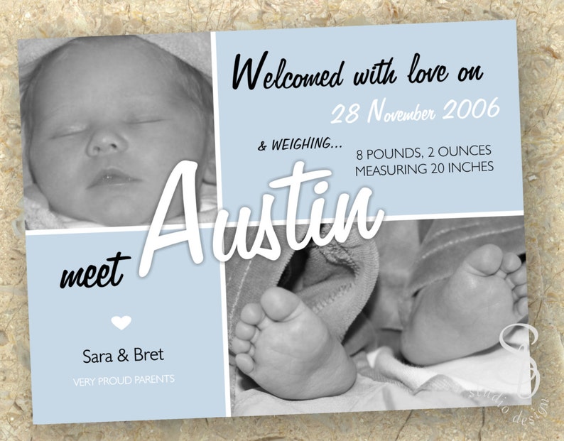 diy baby announcement