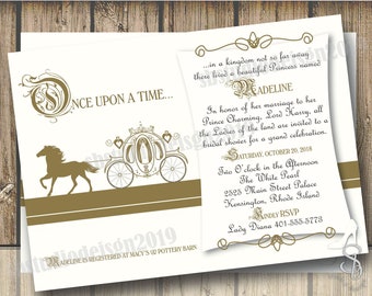 Princess bridal shower invitation