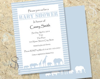 Safari Baby Shower Invitation