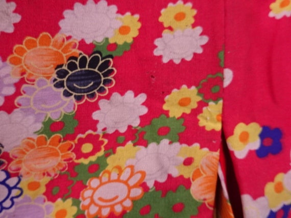 Antique SILK Kimono/ Kinsha/Fan and Floral design… - image 10