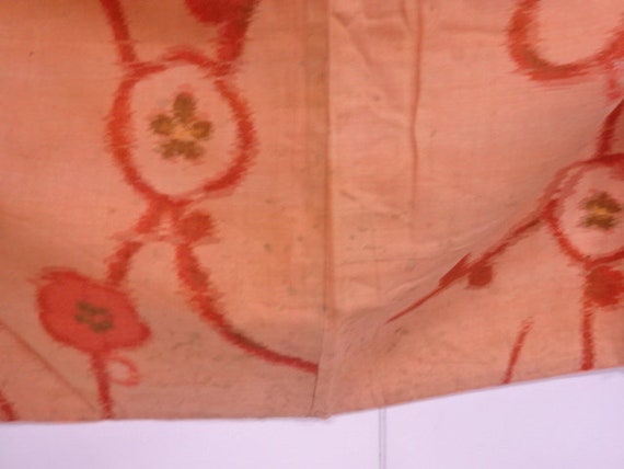 Antique SILK Japanese kimono Orange Ume Blossom S… - image 10