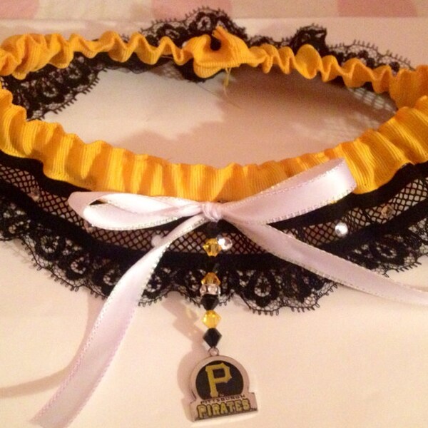 Pittsburgh Pirate wedding garter