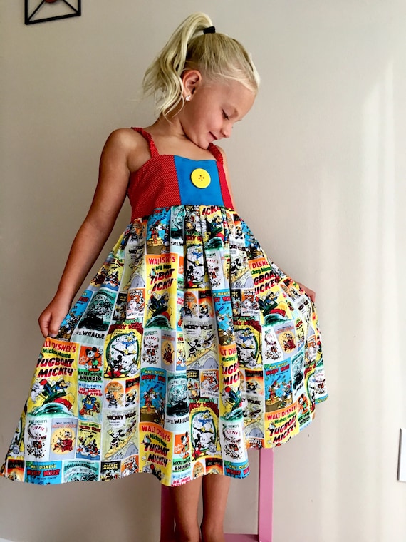 Retro Disney Comic Dress Etsy Canada