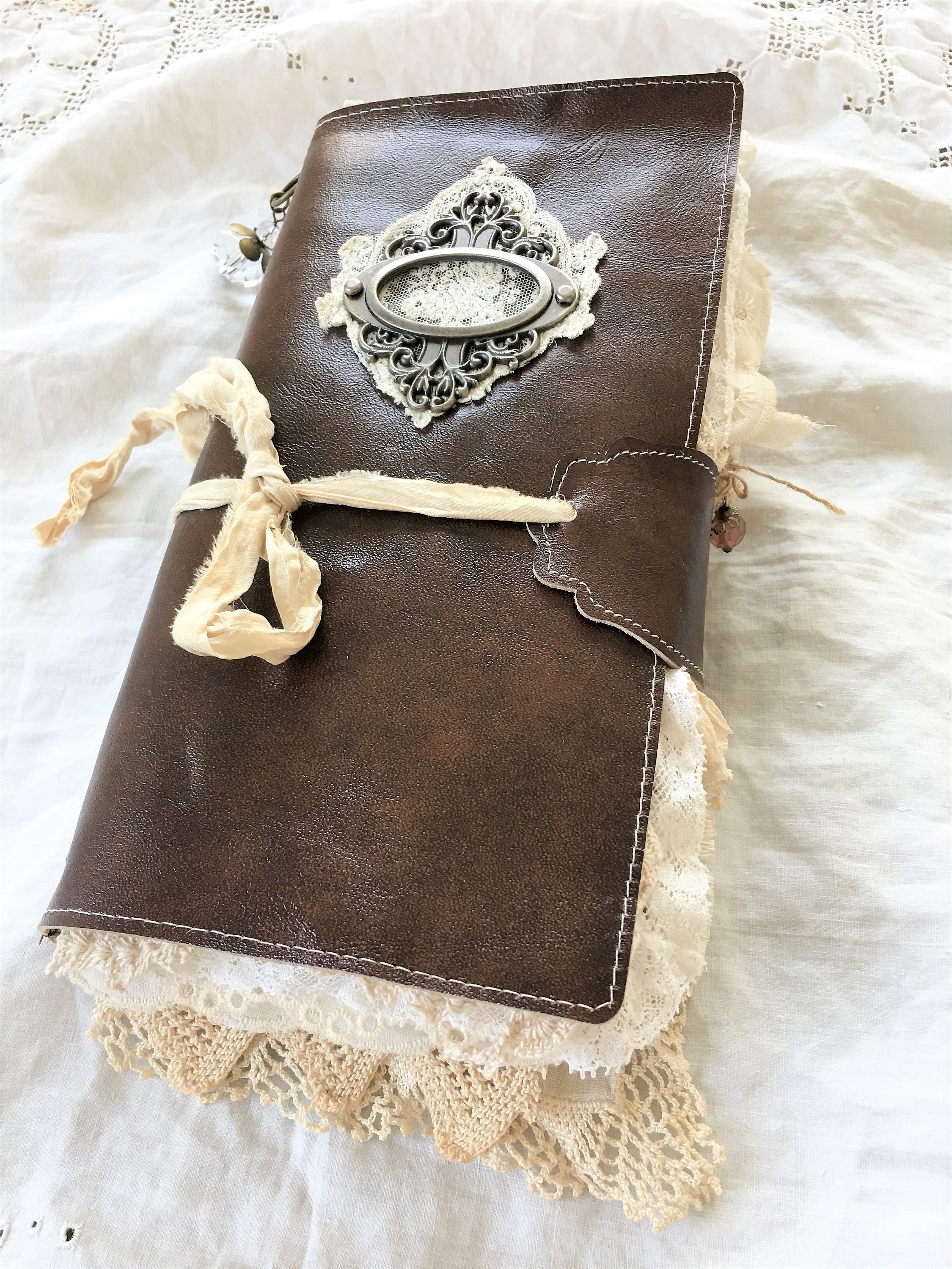 Leather and Lace Travelers Notebook No.2 Junk Journal Dori Etsy