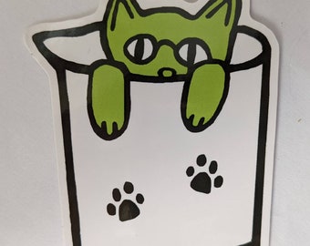 Lab Cat Sticker