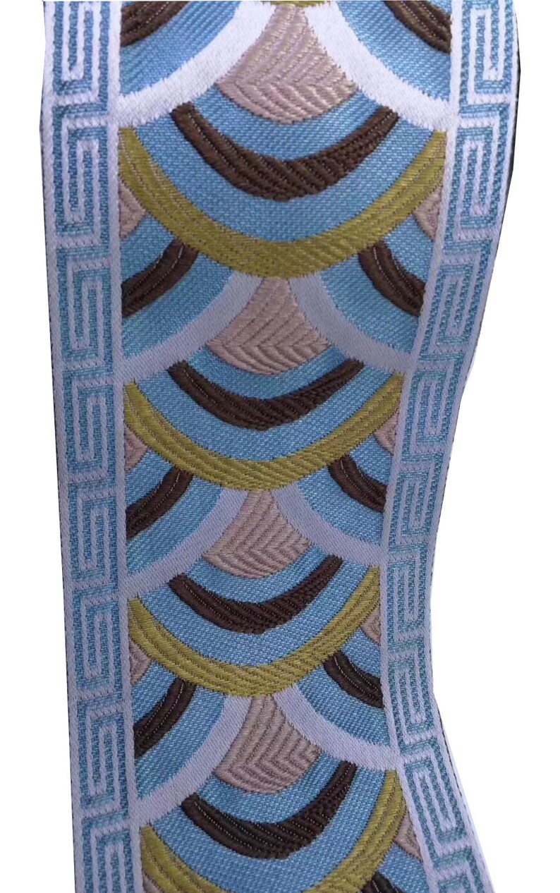 5 yards width 3.5 Woven Jacquard Ribbon Vintage Ornament Flower Pattern