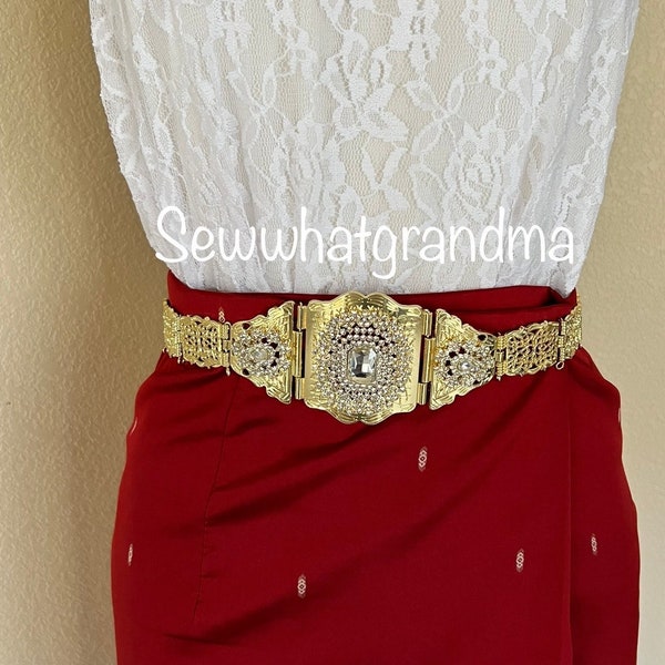 Gold Belt, costume belt, Asian Style belt, Khmer, Thai, Lao, Cambodian Style, Costume accessories, Southeast Asian