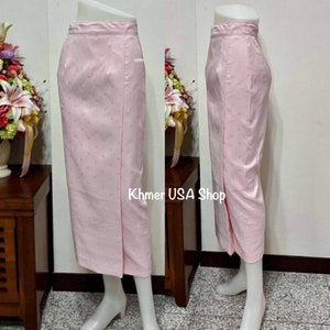 Asian/Thai Size M-4XL, Khmer, Lao Traditional Skirt, Thai Fold Skirt, Asian Costume. Cambodian, Khmer Style, Lao, Hmong. Khmer USA Shop