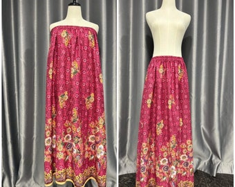 XL-5XL (waist 32"-45"), Khmer style sarong, elastic sarong, maternity skirt, elastic waist, Khmer USA Online Shop, Khmer Outfit