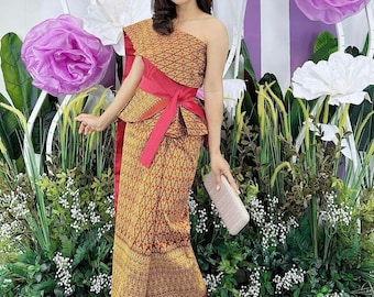 Khmer S-2XL, Khmer outfit, Cambodian Outfit, Traditional Costume, Wedding, Thai Outfit, Lao, Khmer New Year, Hmong, Asian Fashions