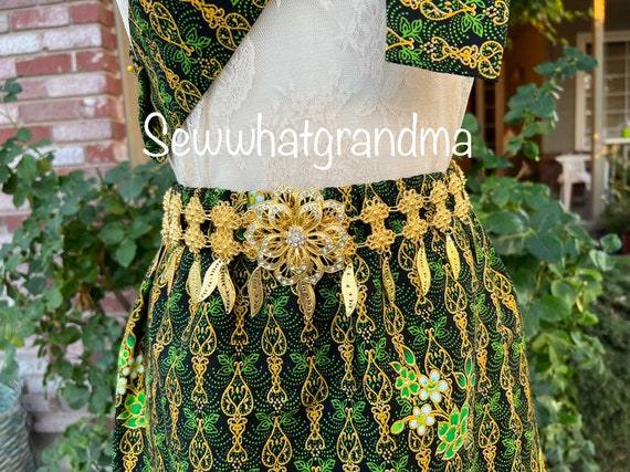 Gold Costume Belt Asian Style Belt Khmer Thai Lao Cambodian