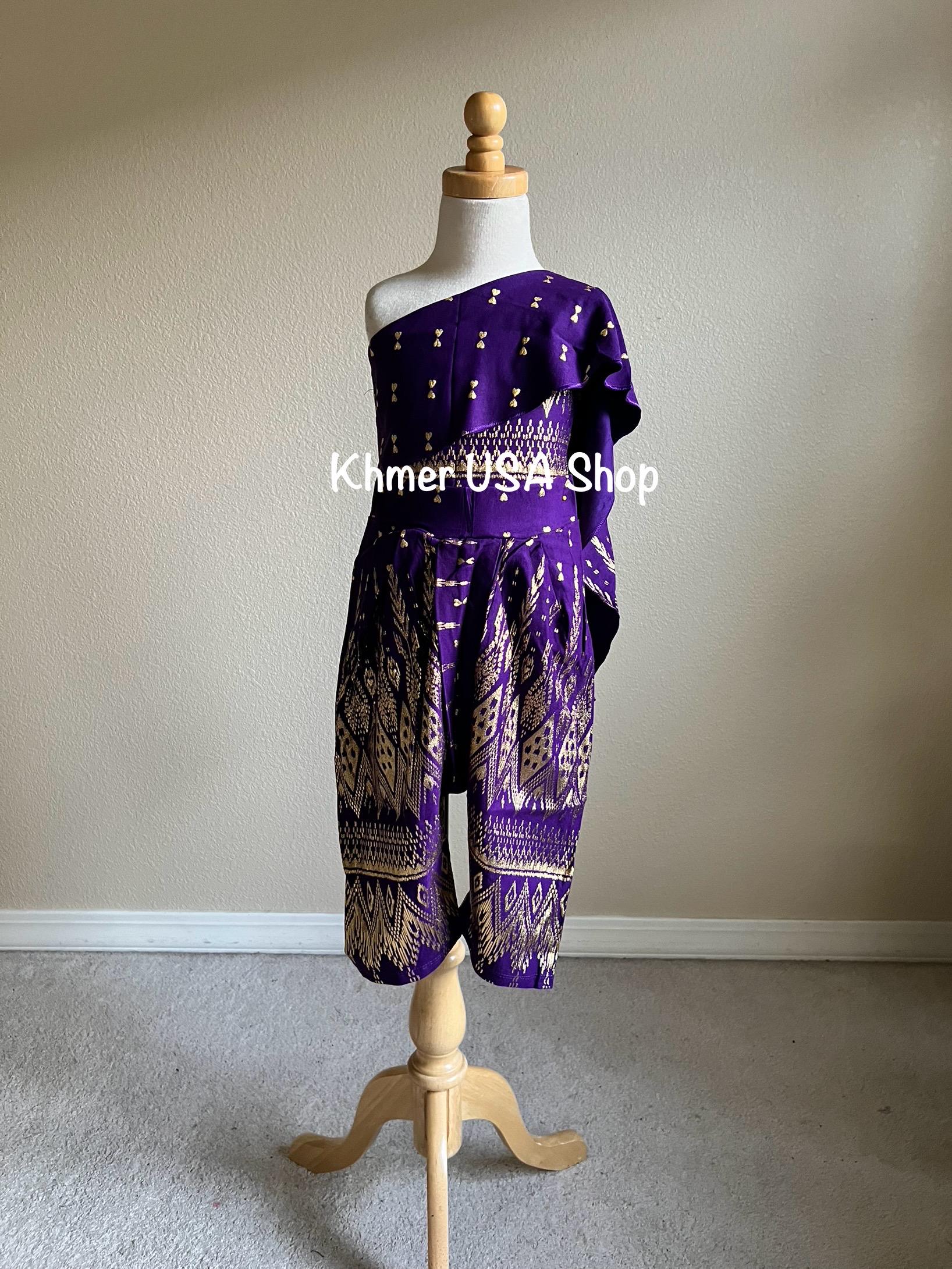sachin and babi light blue dress Cambodian traditional dress 🇰🇭 ⭐Sbai is a Khmer word refer to a shawl  like garment wrap around the breast... ⭐Sampot Samloy is a garment wrap  around the lower body, length to foot main image 0
