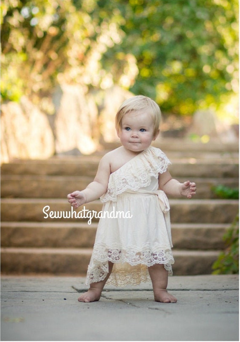 grecian flower girl dress