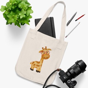 Canvas Tote &#39;Giraffe HEART&#39; Bag