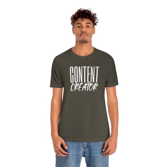 CONTENT CREATOR Short Sleeve Tee - Etsy