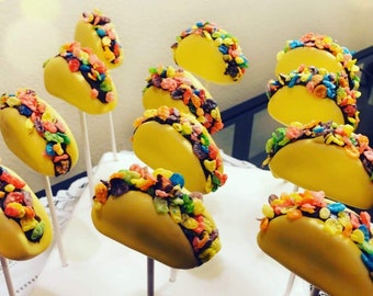 Taco and Burger Cake Pop