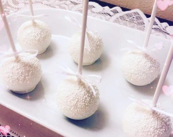 White Cake Pops