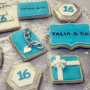 Persoanlized Designer themed Fondant Sugar Cookies