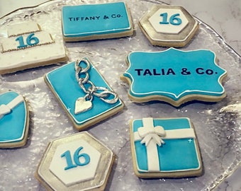 Persoanlized Designer themed Fondant Sugar Cookies