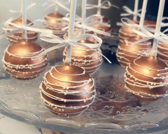 Rose Gold Cake Pops