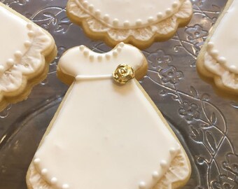 Baptism "Gold themed" Sugar Cookies