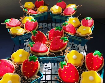 Berry Basket Sugar Cookies