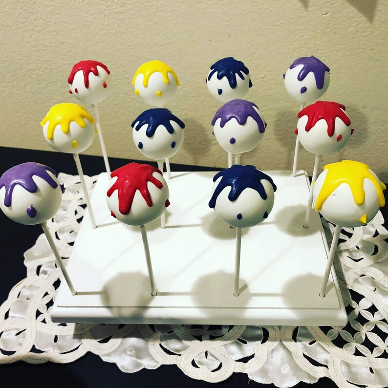 Paint Splatter Cake Pop Etsy