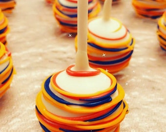 Armenian flag color Cake Pops