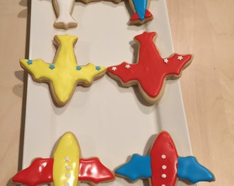 Airplane Sugar Cookies