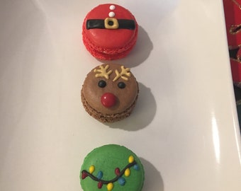 Christmas French Macarons