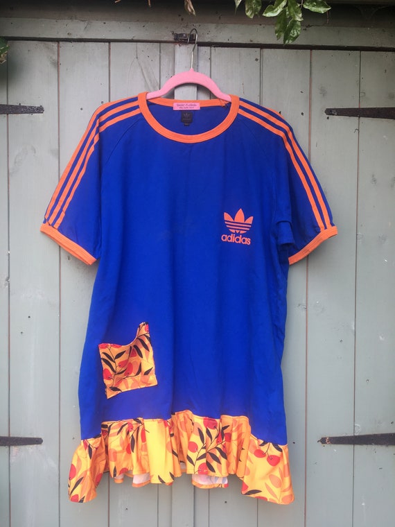 Vintage ADIDAS T-shirt dress XXL with 