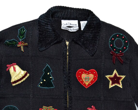 Petite Medium Ugly Christmas Sweater   Mens Festi… - image 9