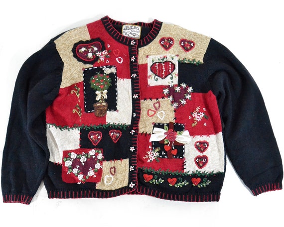 XL Valentines Day Sweater Ugly Sweater Top Shirt H