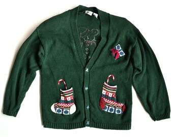 New Mens Classic Zip Cardigan Sweater Grandad Two Front Pockets S M L XL Zipper 