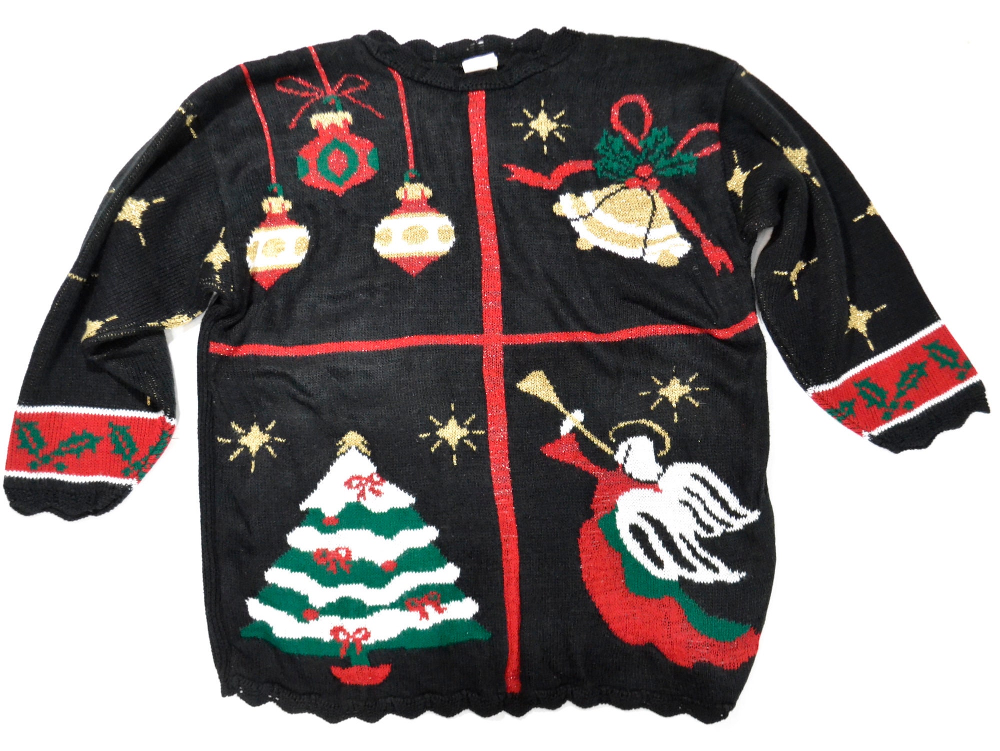 Small Ugly Christmas Sweater Acrylic Petite Tacky Holiday - Etsy