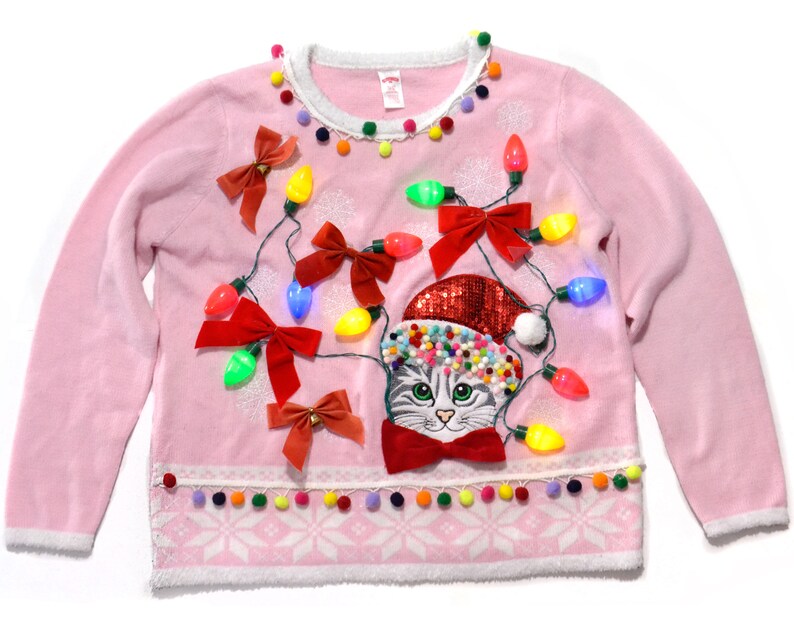 cat holiday sweater