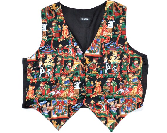 plus size christmas sweater vest