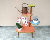 Plant Stand - Plant Stool - Mid Century Coffee Table - Tripod Planter
