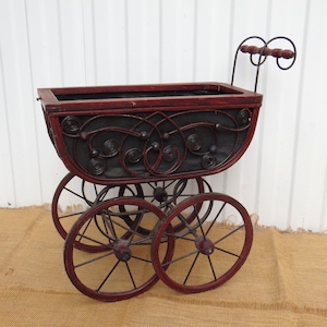 Antique Pram - Doll Carriage - Home Decor - Garden Decoration - Plant Stand