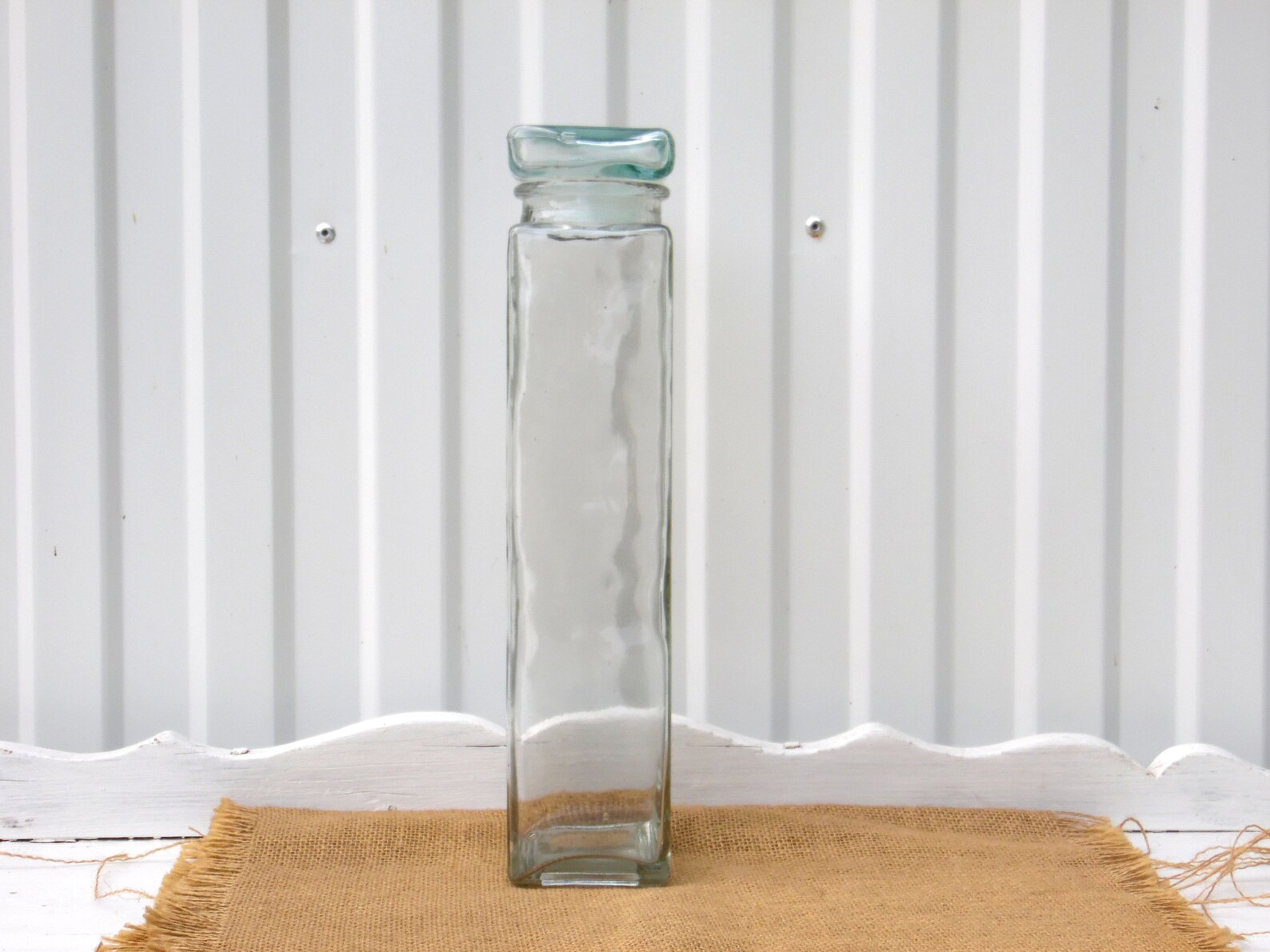 Vintage Tall Glass Spaghetti Jars Green Glass Pasta Jars Etsy UK